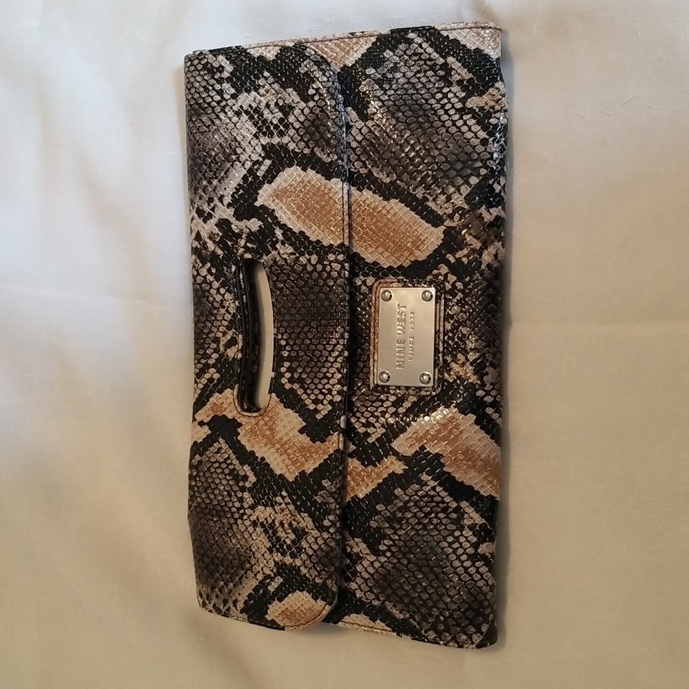Nine West Reptile Printed Clutch